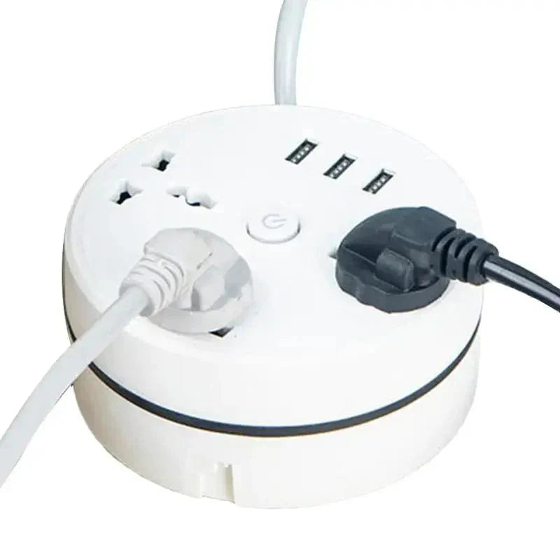 EU Plug AC Outlet Smart Home Power Strip β Multipurpose Electrical Extension Cord with USB Ports & Fast Charging
